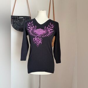 Harley Davidson 2009 Sturgis North Dakota Long Sleeve Top, Size Medium